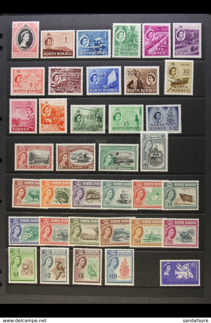 1953-63 COMPLETE MINT An Attractive Complete Run Of Very Fine Mint Issues From Coronation To Freedom From Hunger, SG 371 - Borneo Del Nord (...-1963)