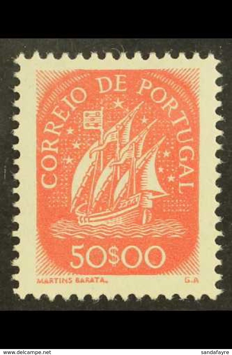 1943-49 50E Red Caravel, Mi 662, Af 633, Very Fine Mint For More Images, Please Visit Http://www.sandafayre.com/itemdeta - Sonstige & Ohne Zuordnung