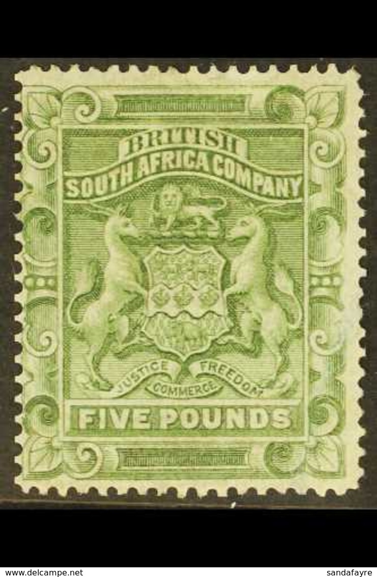 1892-3 £5 Sage-green, SG 12, Mint, Regummed, Cat.£1600. For More Images, Please Visit Http://www.sandafayre.com/itemdeta - Autres & Non Classés