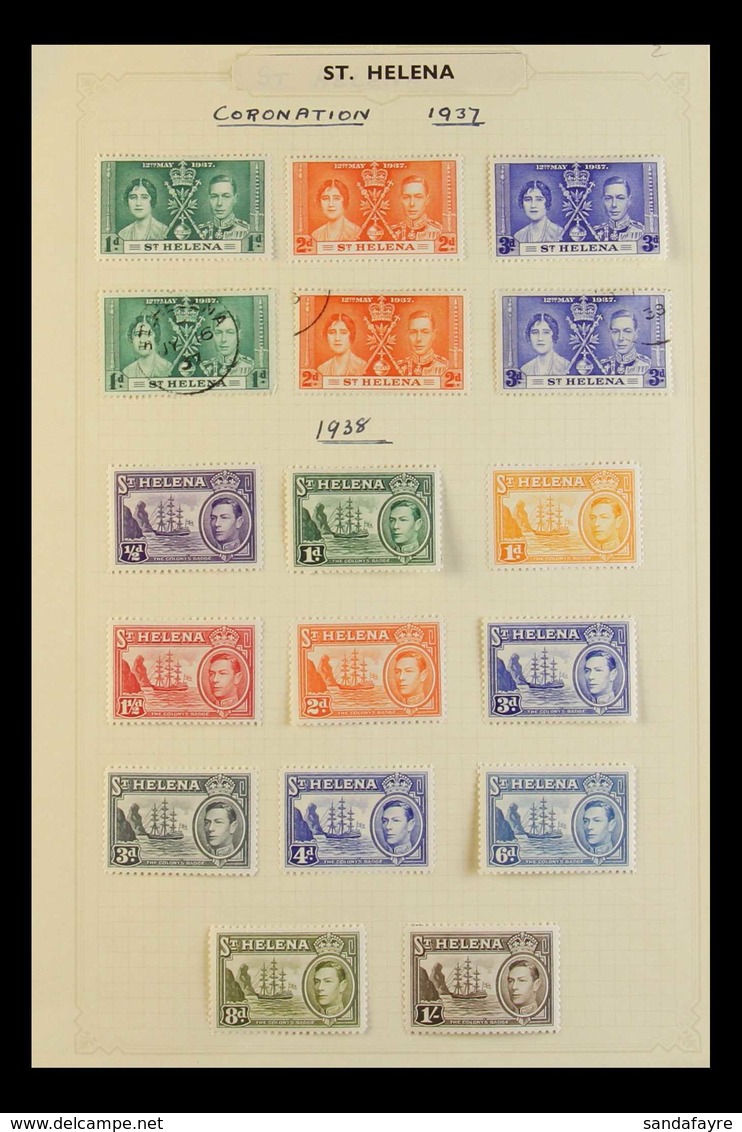 1937-53 A Mainly Fine Mint Collection On Pages, Incl. 1938-44 Complete Set, 1948 Wedding, 1953 Definitive Set In Margina - Isola Di Sant'Elena