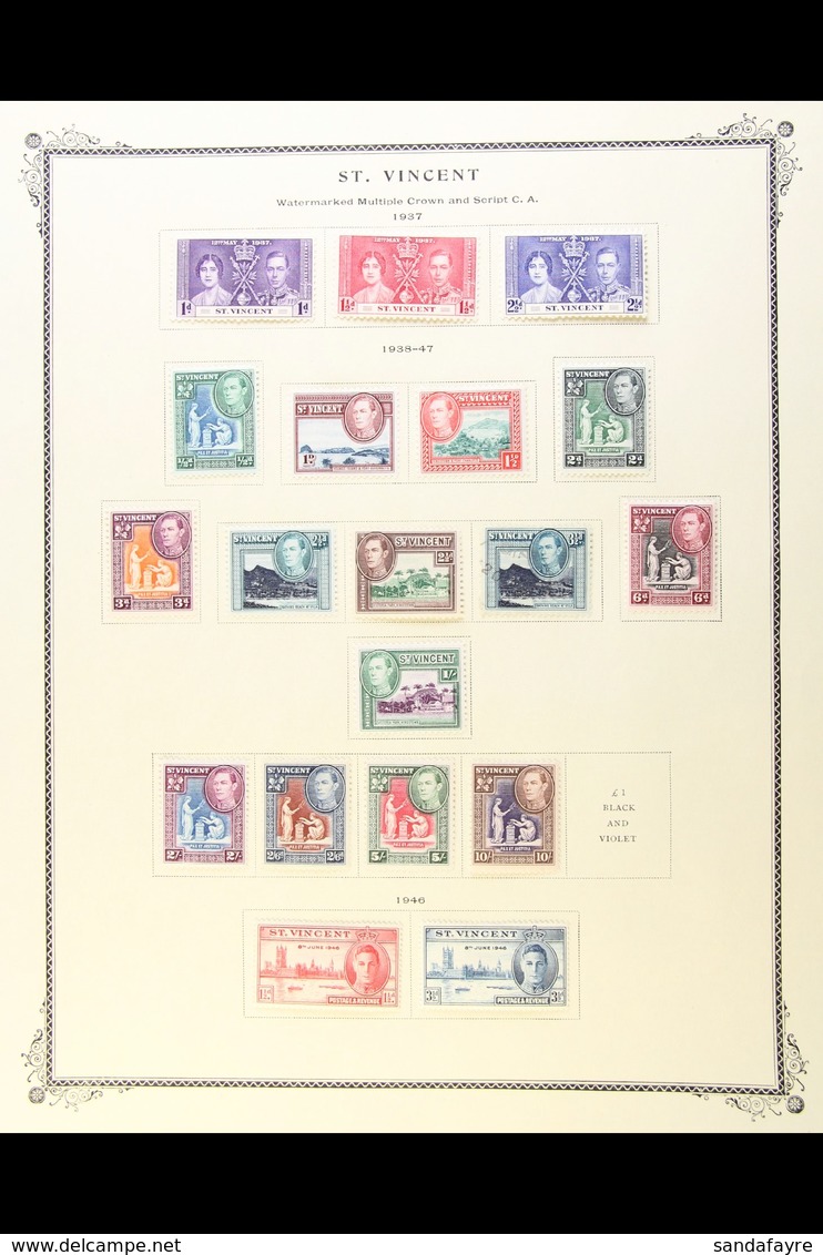 1937-72 MINT ONLY COLLECTION An Attractive ALL DIFFERENT Collection With A High Degree Of Completion, KGVI Values To 10s - St.Vincent (...-1979)