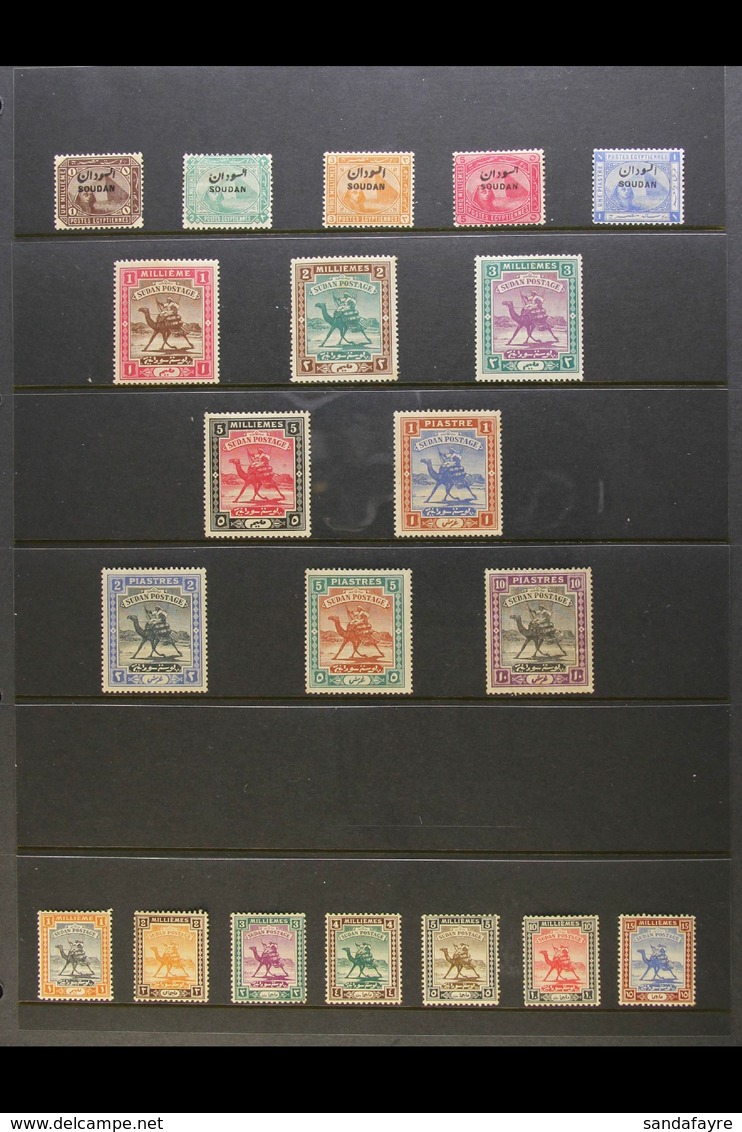 1897-1938 MINT COLLECTION Presented On Stock Page That Includes Sets, Airs & Some Top Values. Includes 1898 Postman Set, - Soudan (...-1951)