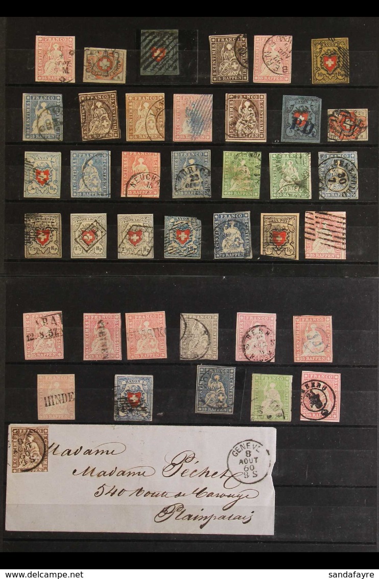 SPECTACULAR ACCUMULATION ON STOCKCARDS 1840's To Around 1970 Mint And Used Selection On Numerous Stockcards. Can See Doz - Autres & Non Classés