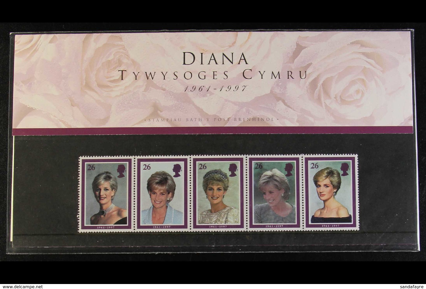 1998 Princess Diana Complete Set In WELSH LANGUAGE Special Presentation Pack, Superb Never Hinged Mint. For More Images, - Sonstige & Ohne Zuordnung