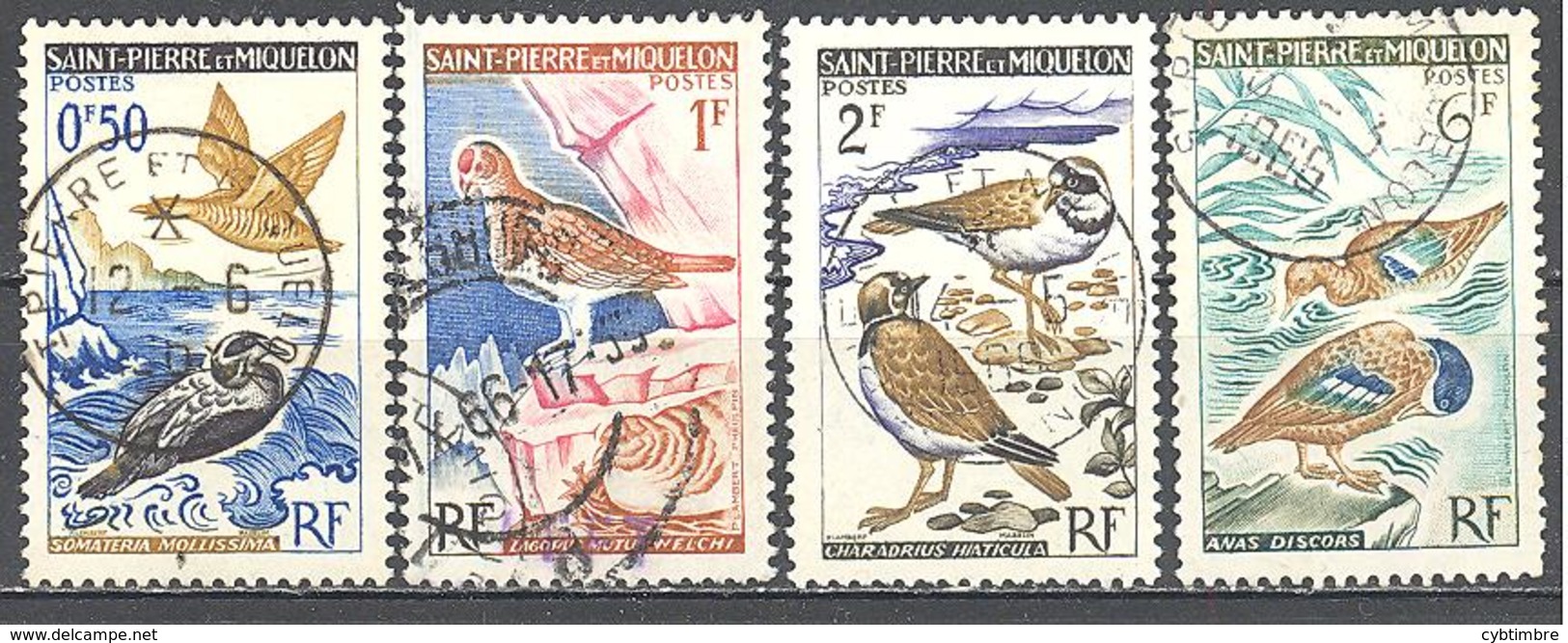 Saint Pierre Et Miquelon: Yvert N° 364/367°; Oiseaux - Used Stamps