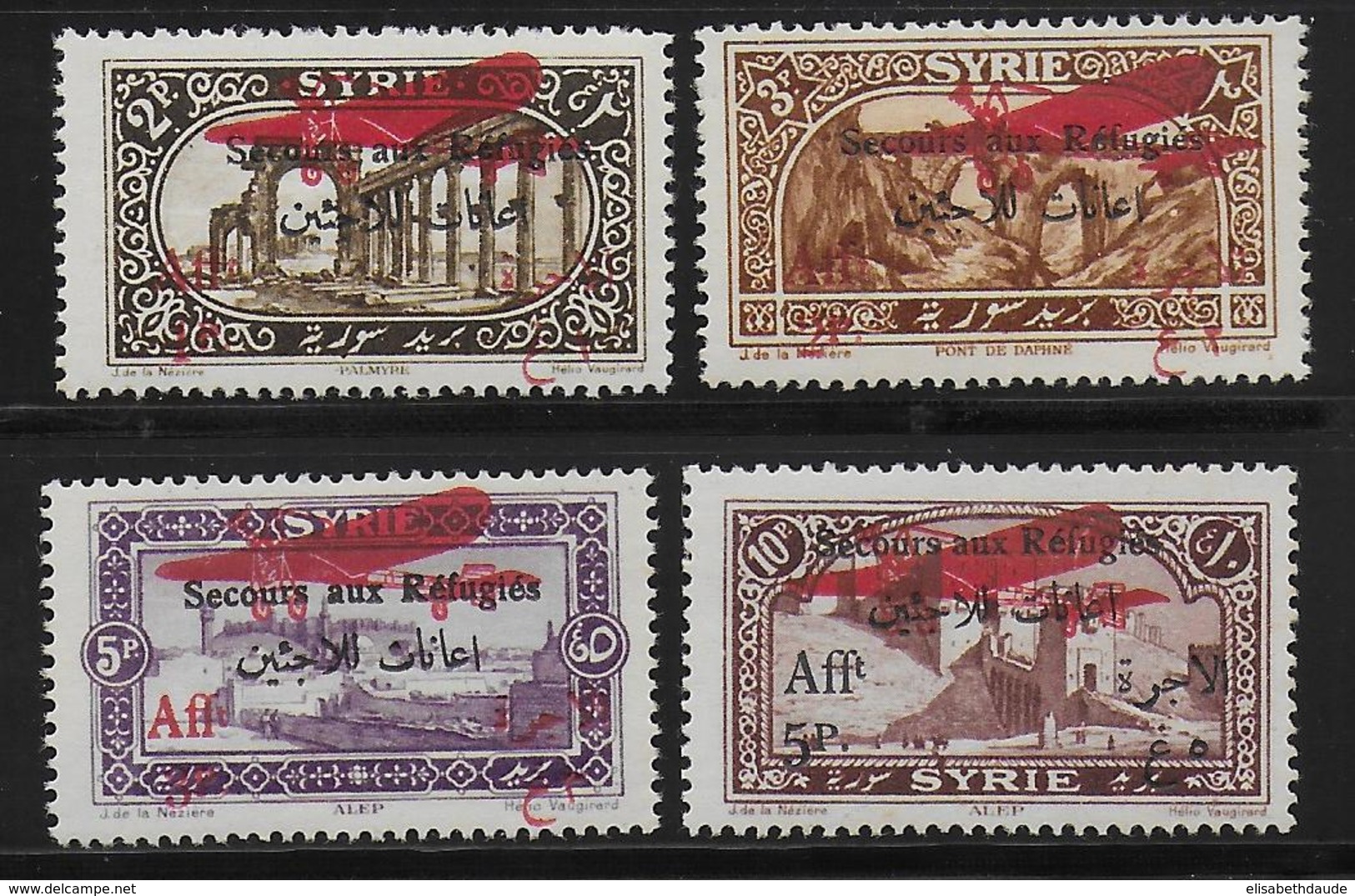 SYRIE - POSTE AERIENNE YVERT N° 34/37 ** - COTE = 24 EUROS - - Unused Stamps