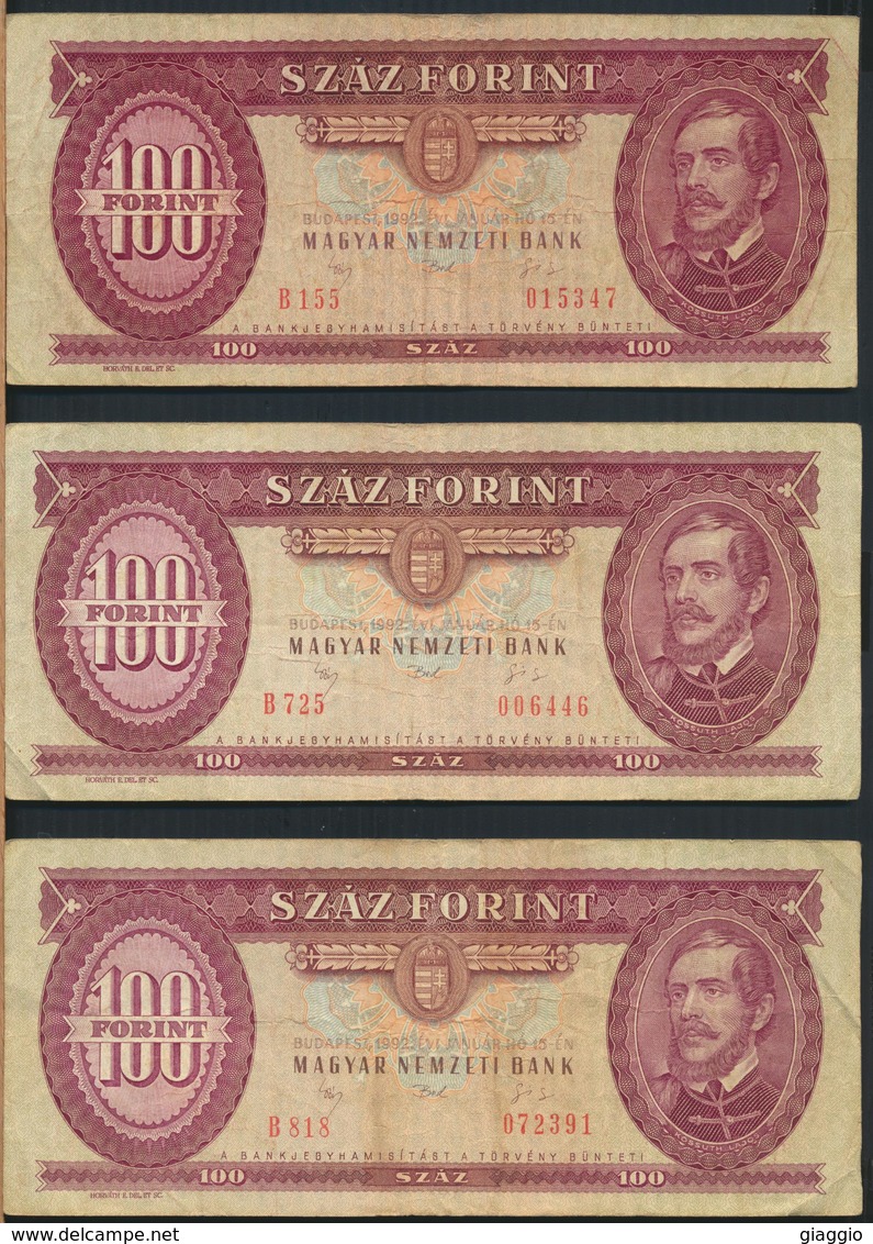 °°° HUNGARY - 100 FORINT 1992 °°° - Ungheria