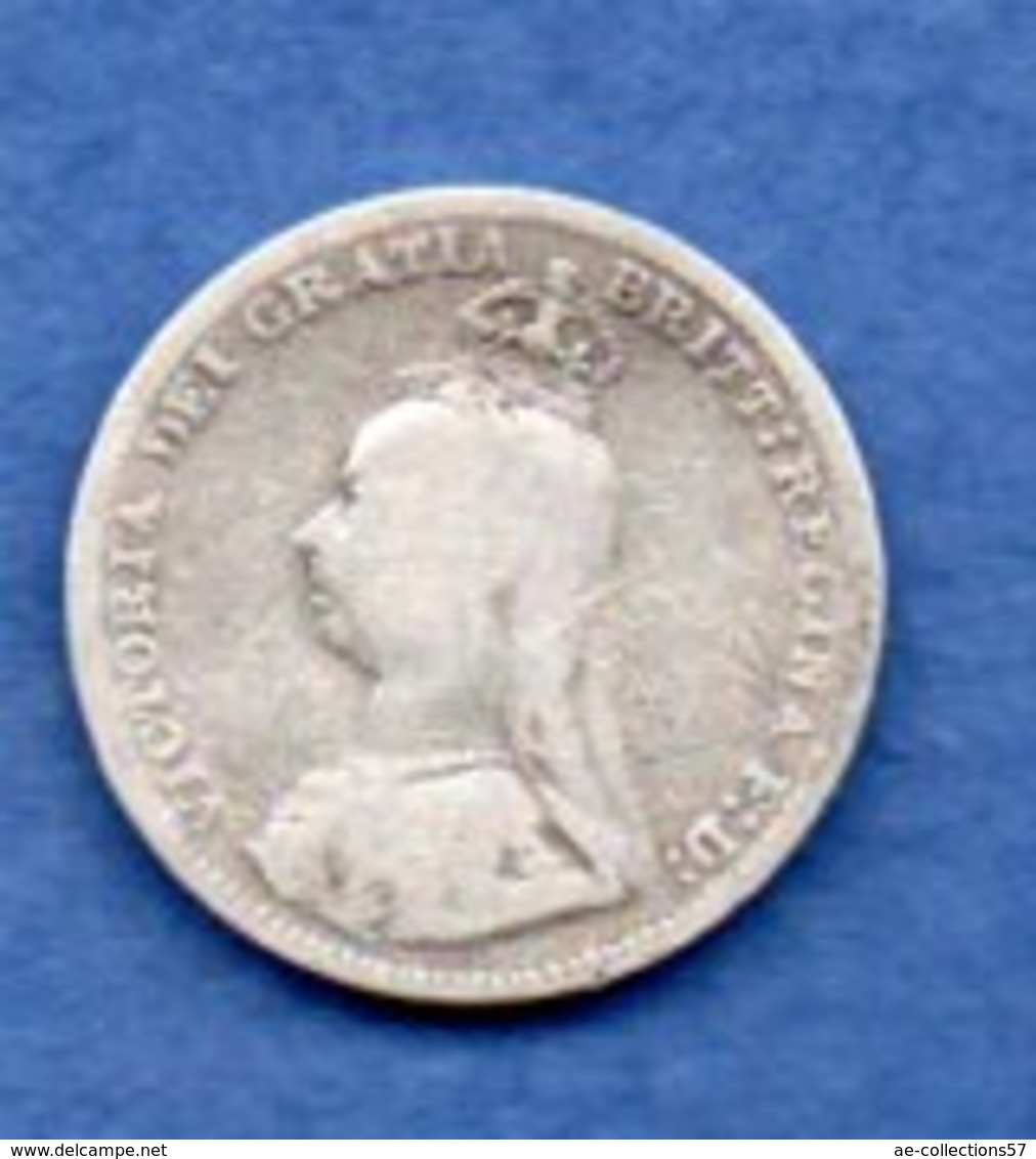 Grande Bretagne -- 3 Pence 1890 -  état  TB - F. 3 Pence