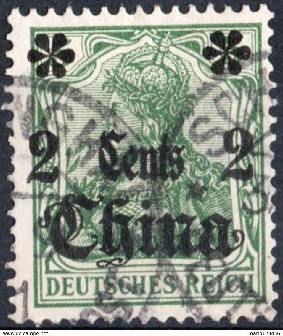 CINA, CHINA, GERMANIA, UFFICIO POSTALE, 1905, FRANCOBOLLI USATI Michel 29    Scott 38 - Cina (uffici)