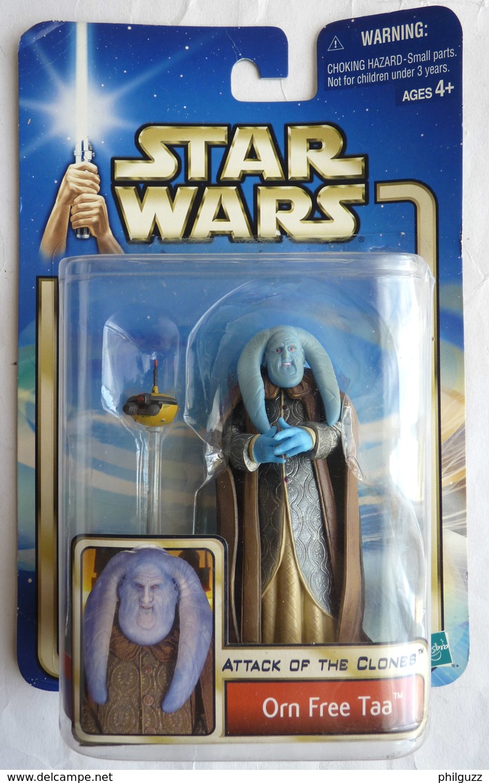 STAR WARS 2002 BLISTER ATTACK OF THE CLONE FIGURINE ORN FREE TAA Blister US - Episode II