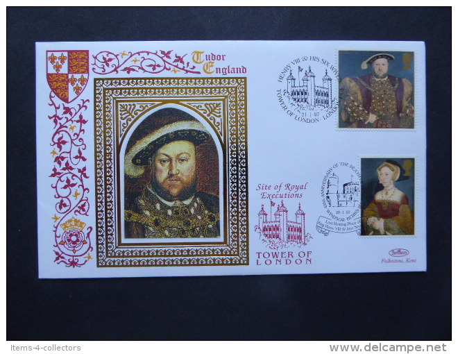 GREAT BRITAIN [UK] SG 1965-71 KING HENRY VIII 450TH DEATH ANNIVERSARY POSTMARK TOWER OF LONDON SITE OF EXECUTIONS /WINDS - Non Classificati