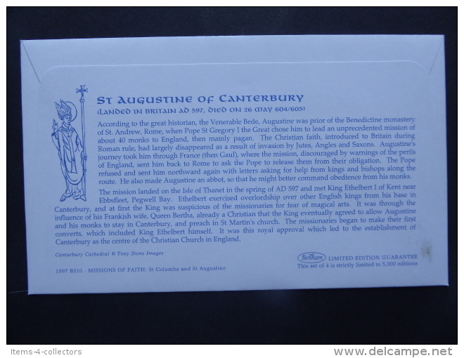 GREAT BRITAIN [UK] SG 1972-75 RELIGIOUS ANNIVERSARIES POSTMARK CANTERBURY FDC - Unclassified