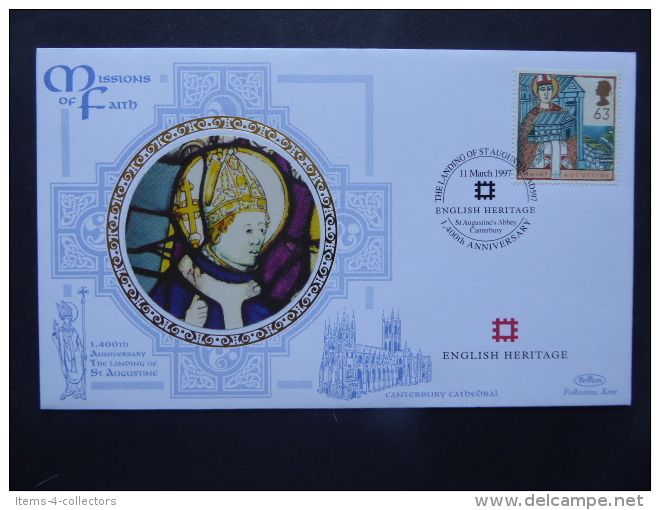 GREAT BRITAIN [UK] SG 1972-75 RELIGIOUS ANNIVERSARIES POSTMARK ST AUGUSTINE ABBEY CANTERBURY FDC - Unclassified