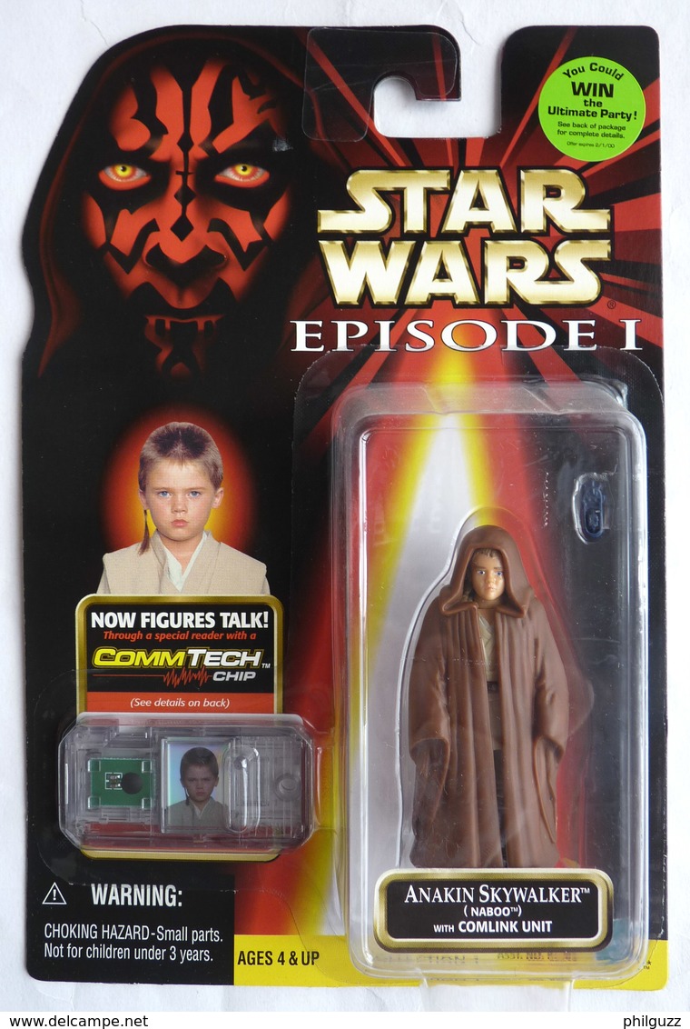 STAR WARS 1995 BLISTER US EPISODE I FIGURINE ANAKIN SKYWALKER Naboo - Episodio I