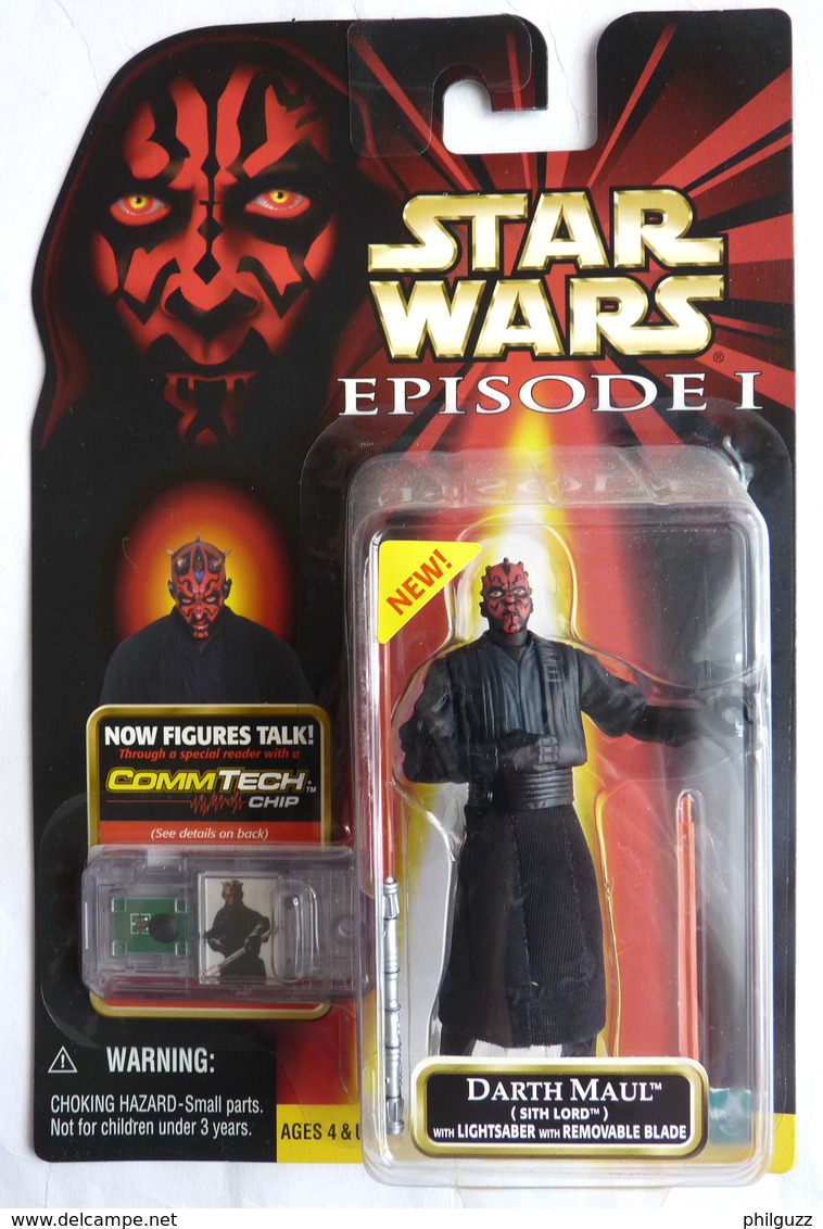 STAR WARS 1995 BLISTER US EPISODE I FIGURINE DARTH MAUL  Sith Lord - Episode I