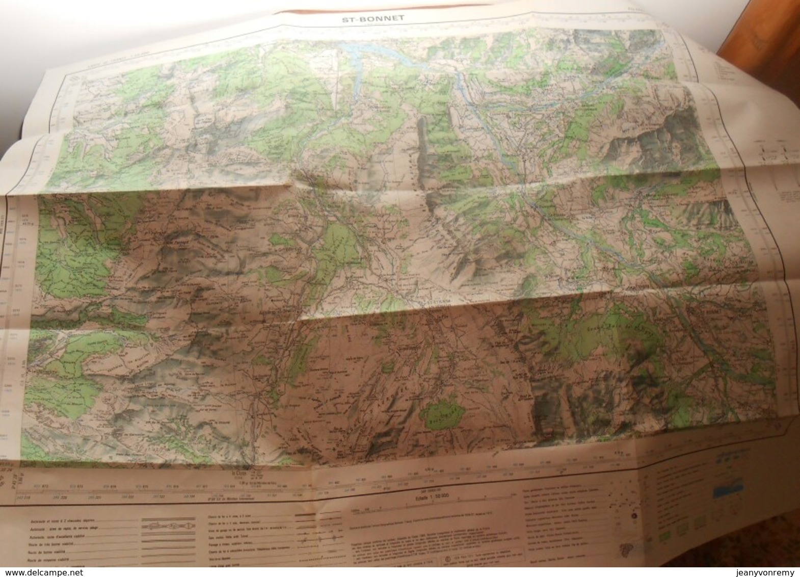 Carte Topographique. Saint-Bonnet. Hautes Alpes. 1975. - Topographical Maps