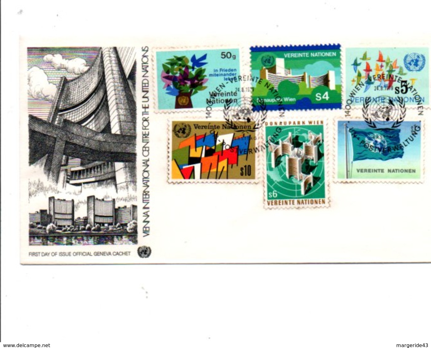 NATIONS UNIES VIENNE FDC 1979 - FDC