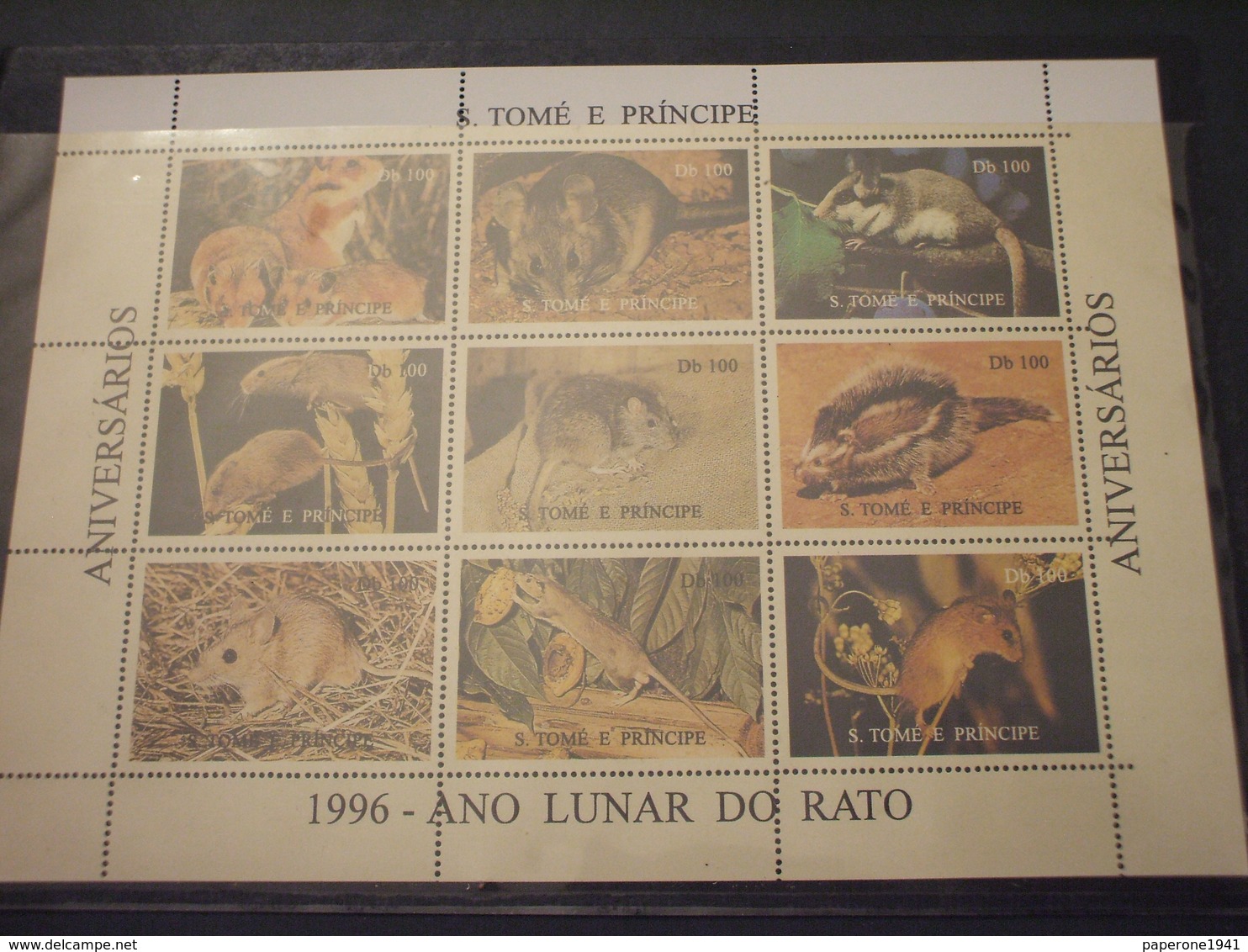 ST. TOME' - 1995 TOPI/RATTI 9 VALORI - NUOVI(++) - Sao Tomé E Principe