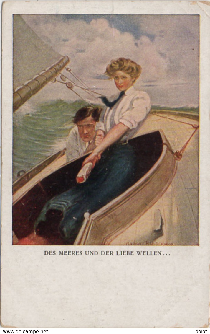 Clarence UNDERWOOD - Couple Sur Voilier - Des Meeres Und Der Liebe Wellen...  (107781) - Underwood, Clarence F.
