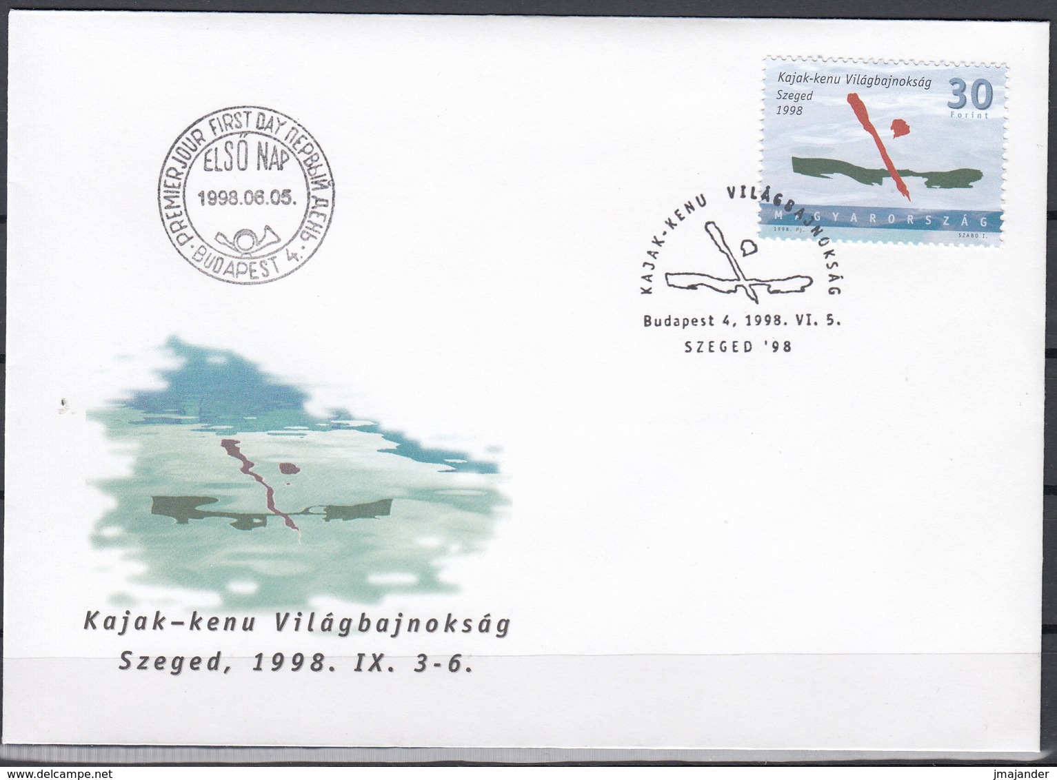 Hungary 1998 - World Canu Sports Championship - FDC 5.6.1998 - FDC