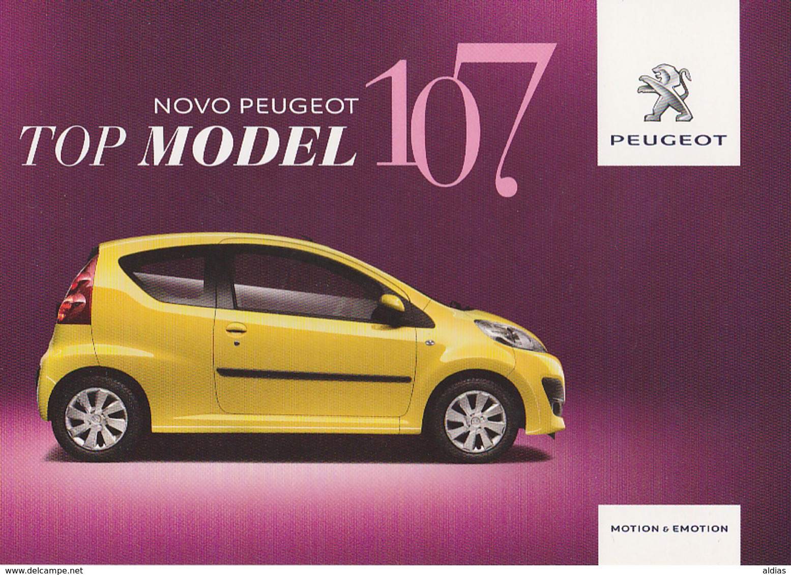 Lot 4 CP Peugeot 107 - Voitures De Tourisme