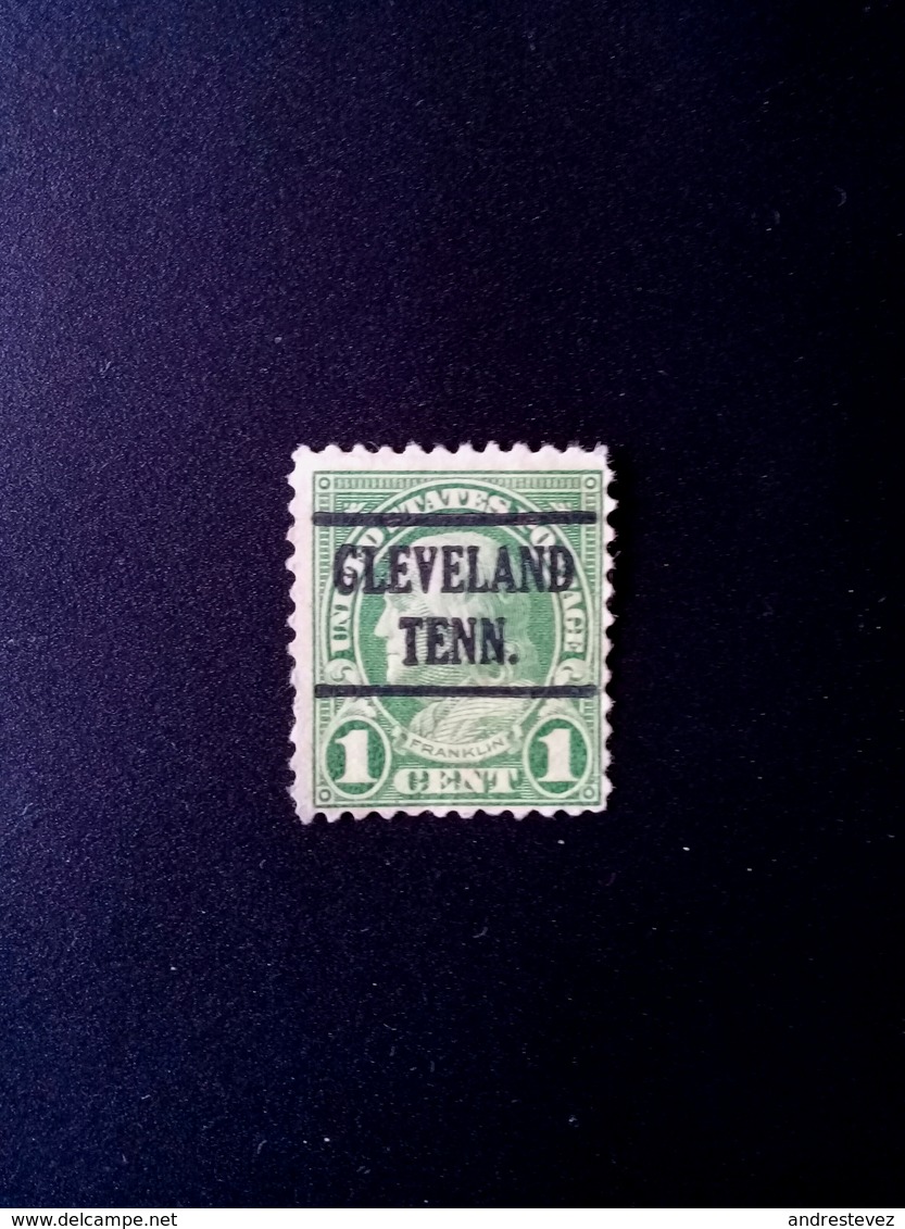 1centavo Benjamin Franklin Clevelan Teen.  Scott. 596 - Used Stamps