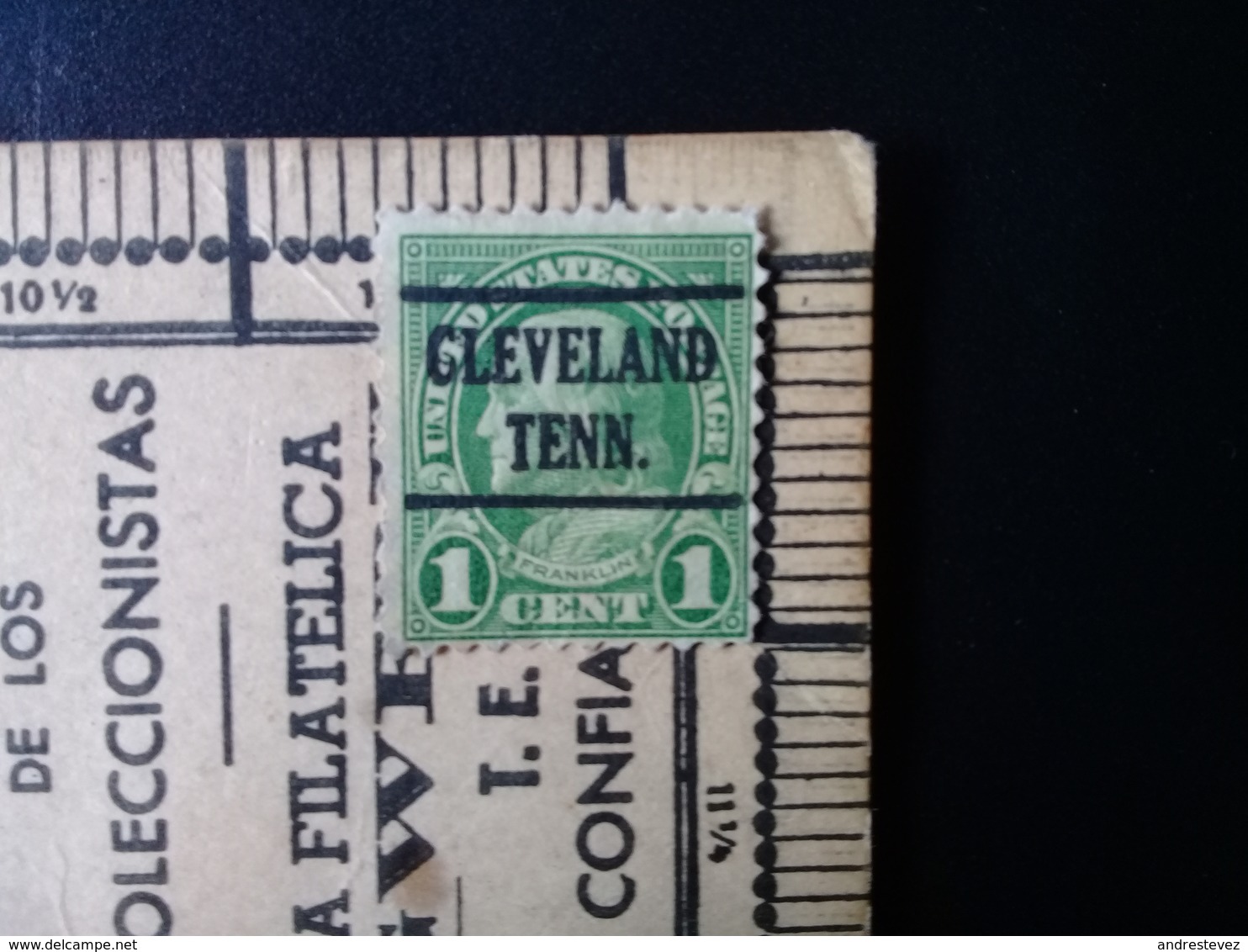 1centavo Benjamin Franklin Clevelan Teen.  Scott. 596 - Used Stamps
