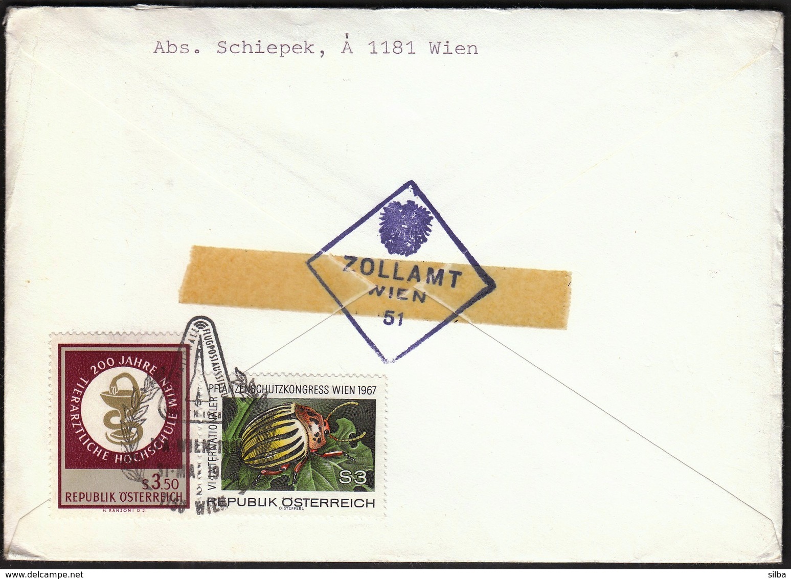 Austria Vienna 1968 / IFA Wien / Flugpost, Air Mail / Airplane - Airplanes