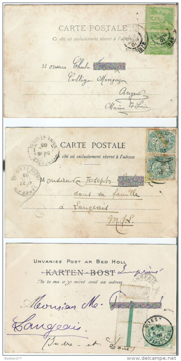 CPA - Lot 3 Cartes Postales Anciennes - BREST   * - Brest