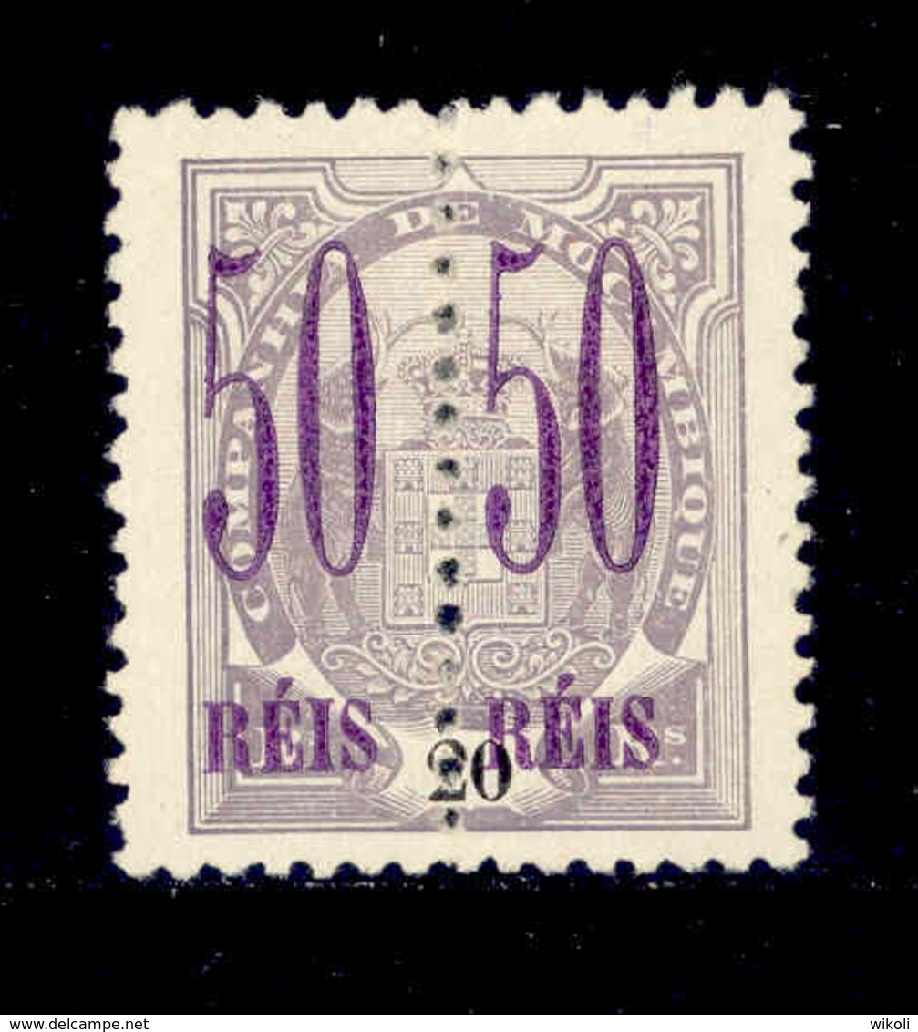 ! ! Mozambique Company - 1900 Elephants Coat Of Arms 50 R (Perforated) - Af. 43 - NGAI - Mozambique