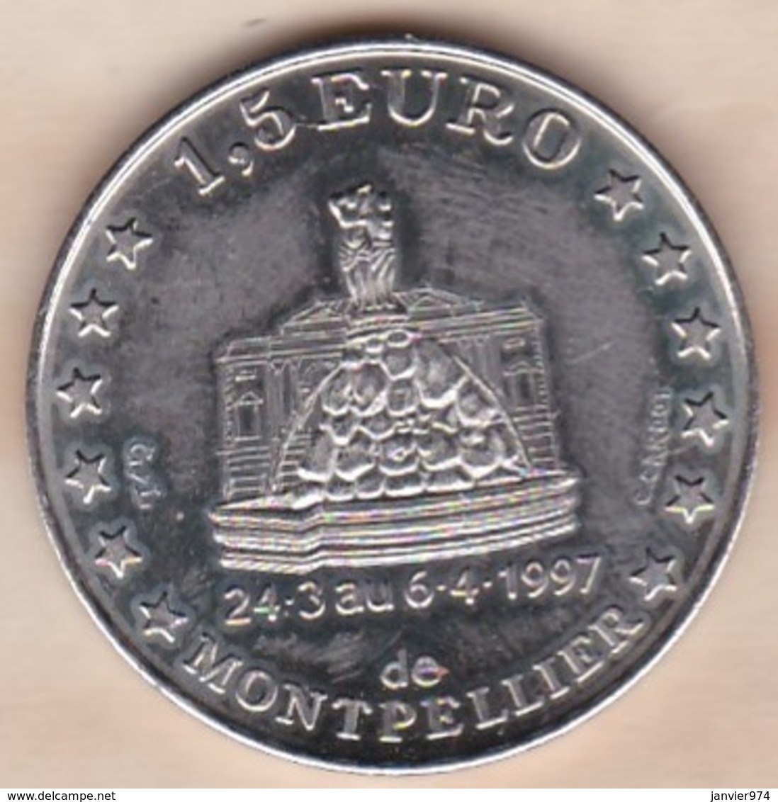 1,5 Euro De Montpellier 1997 Centenaire De Sup De Co - Euros Des Villes