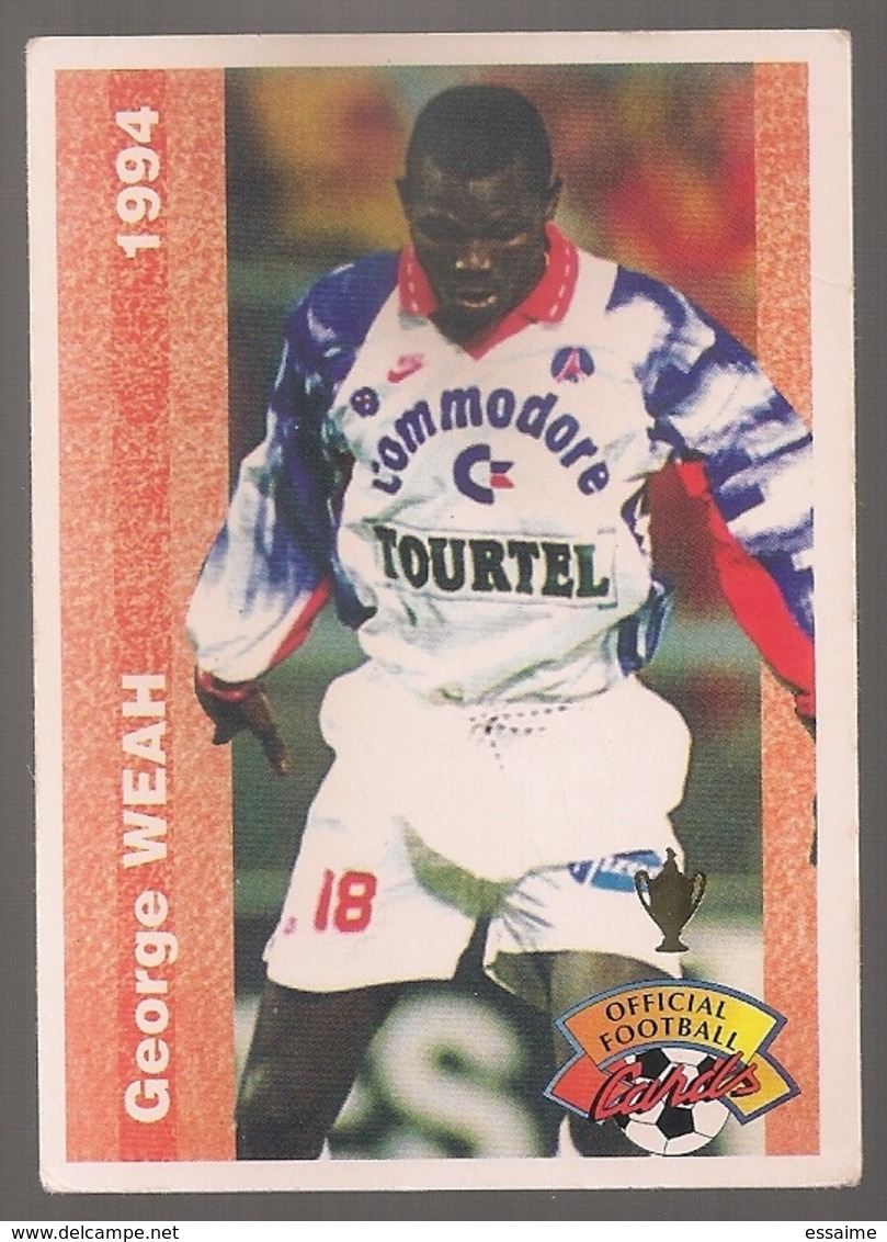 Carte Panini Football 1994 Cards Official. N° 207 George Weah. Président Du Libéria - Sonstige & Ohne Zuordnung