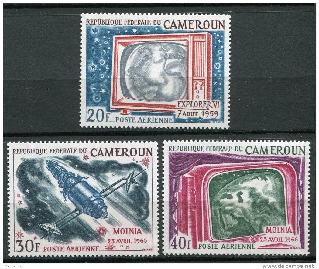7925   CAMEROUN   PA  110/2**  Télécommunications Par Satellite    1968     TTB - Camerun (1960-...)