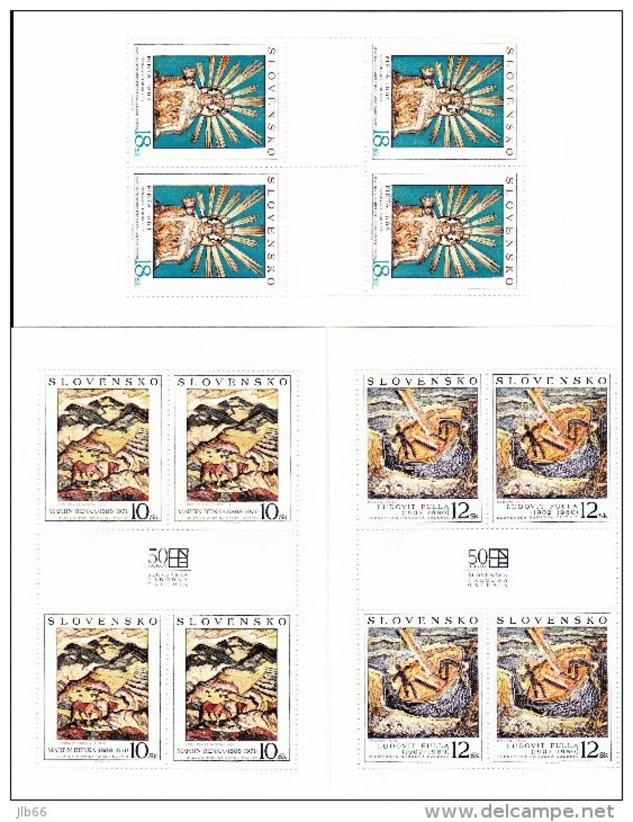 3 Blocs De 4 Timbres Art 1998 Neufs YT 275 282 283  / 3 Sheets Art 1998 Mint Mi 321 324 325 - Blocchi & Foglietti