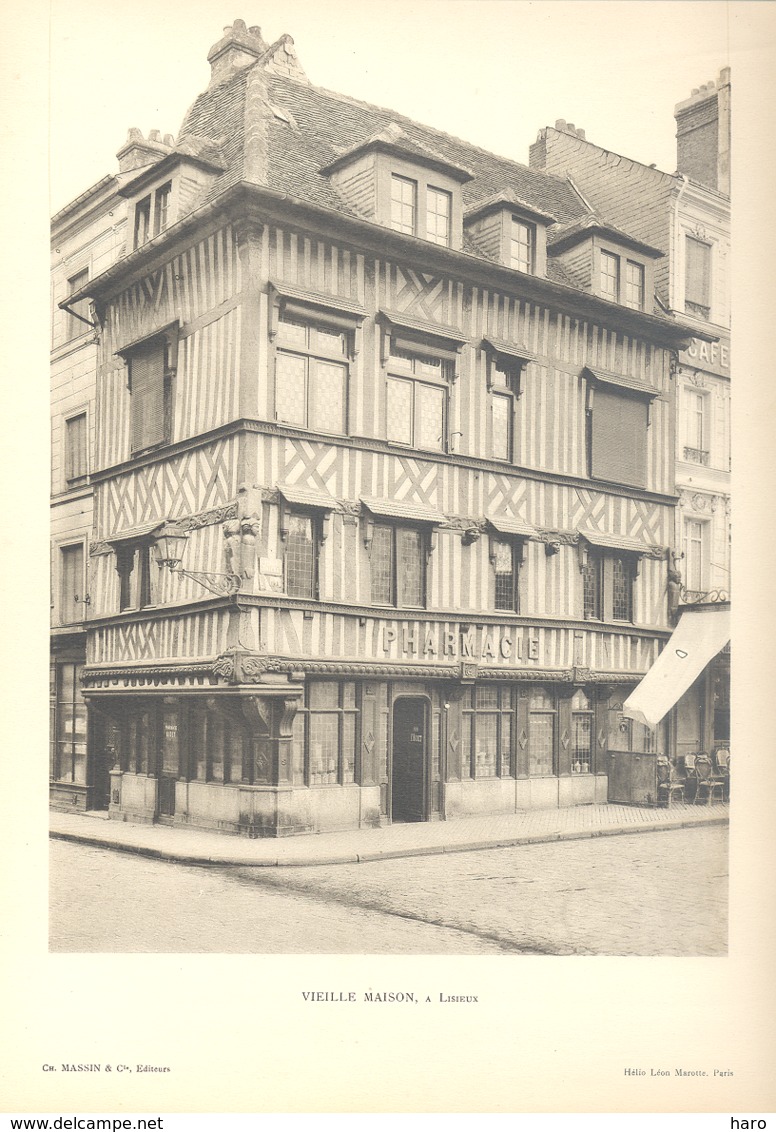 LISIEUX - Lot De 2 Photos De Vieilles Maisons Normandes - Architecture, Maison (b233) - Architecture