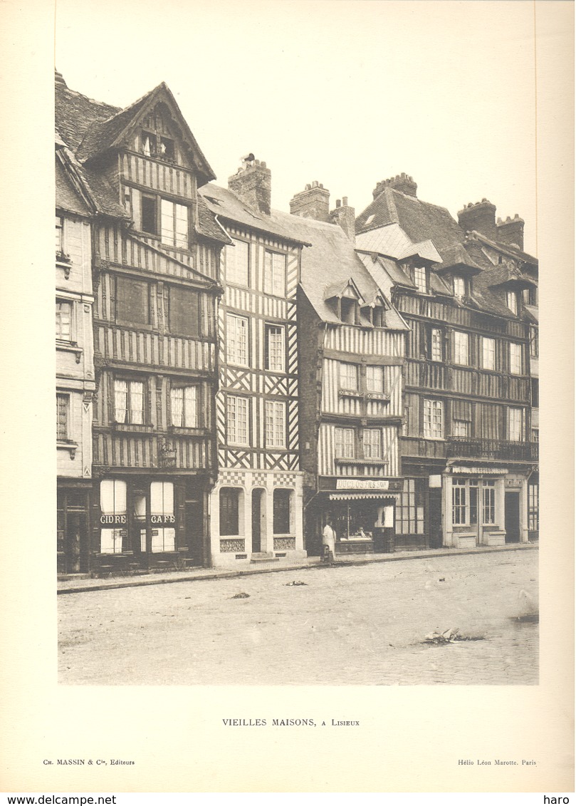 LISIEUX - Lot De 2 Photos De Vieilles Maisons Normandes - Architecture, Maison (b233) - Architecture