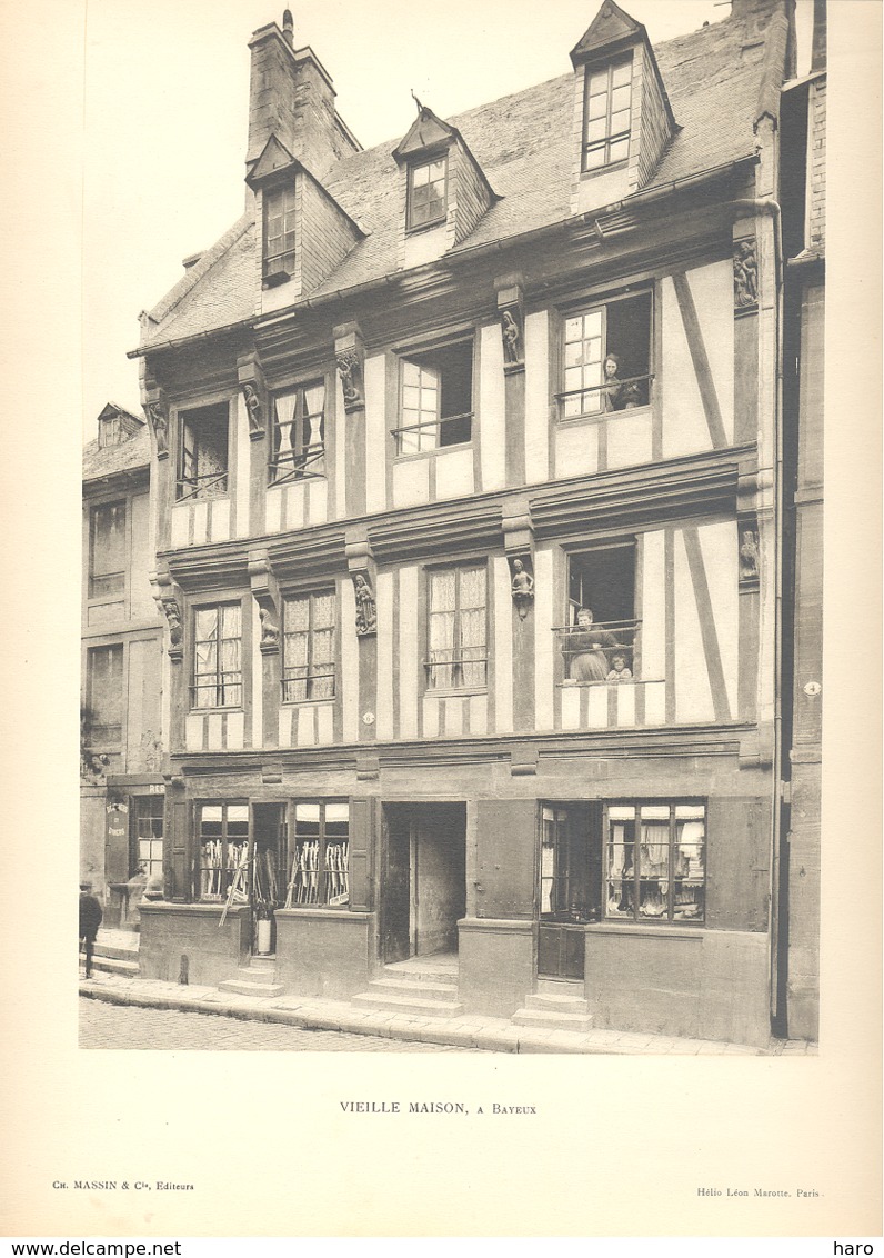 BAYEUX - Lot De 3 Photos De Vieilles Maisons Normandes - Architecture, Maison (b233) - Architecture