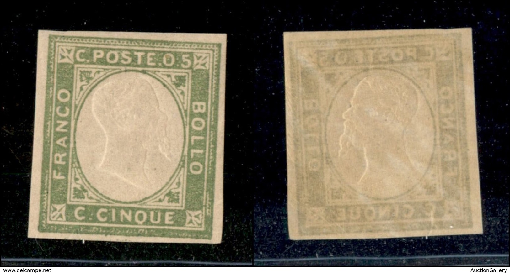 20440 REGNO D'ITALIA - VITTORIO EMANUELE II - 1861 - Non Emessi - 5 Cent (1) - Gomma Integra (60) - Sonstige & Ohne Zuordnung