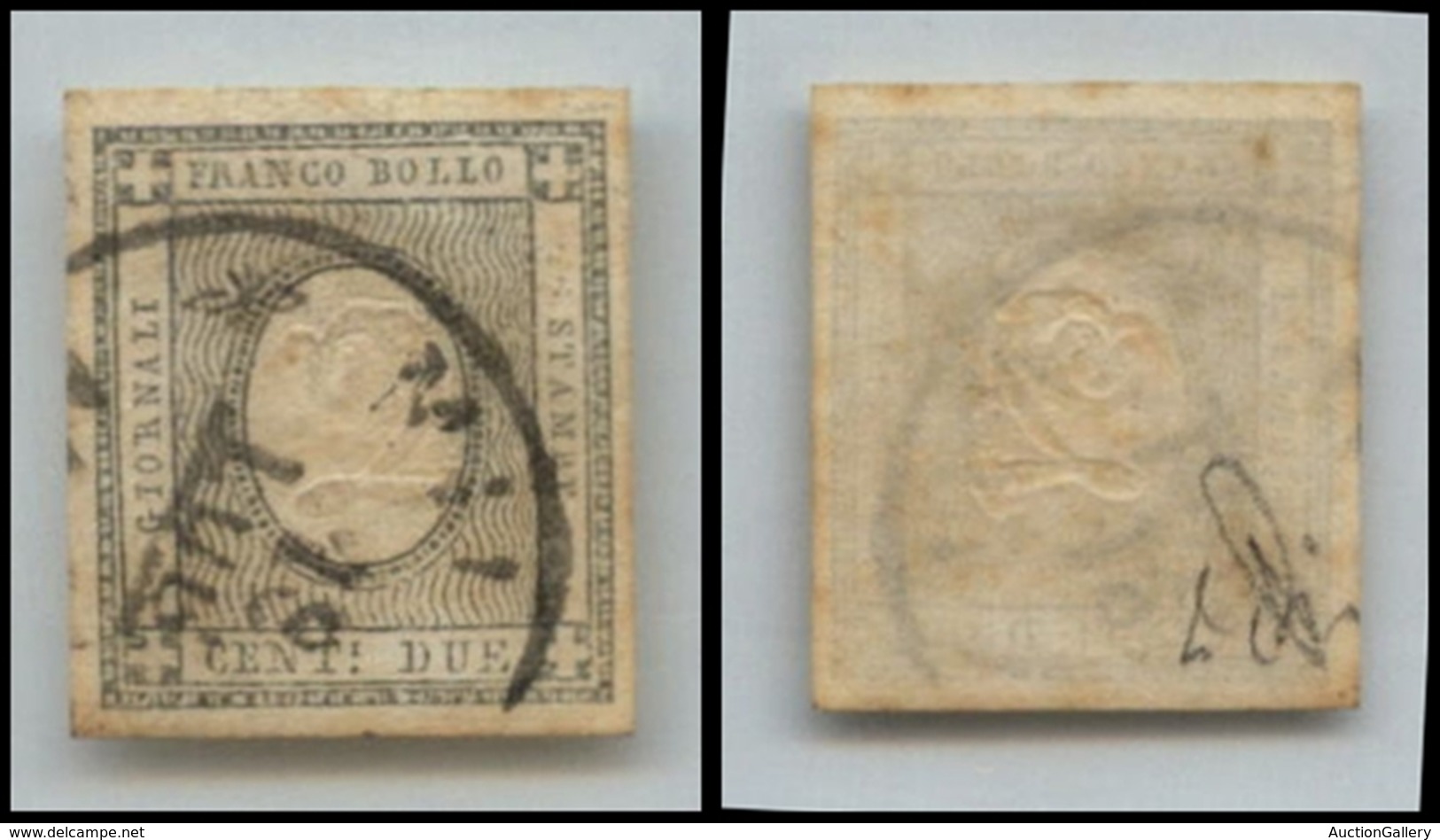 20459 REGNO D'ITALIA - VITTORIO EMANUELE II - 1861 - 2 Cent Grigio (20) Con Ottimi Margini - Milano (tipo 20 - Con Data  - Andere & Zonder Classificatie