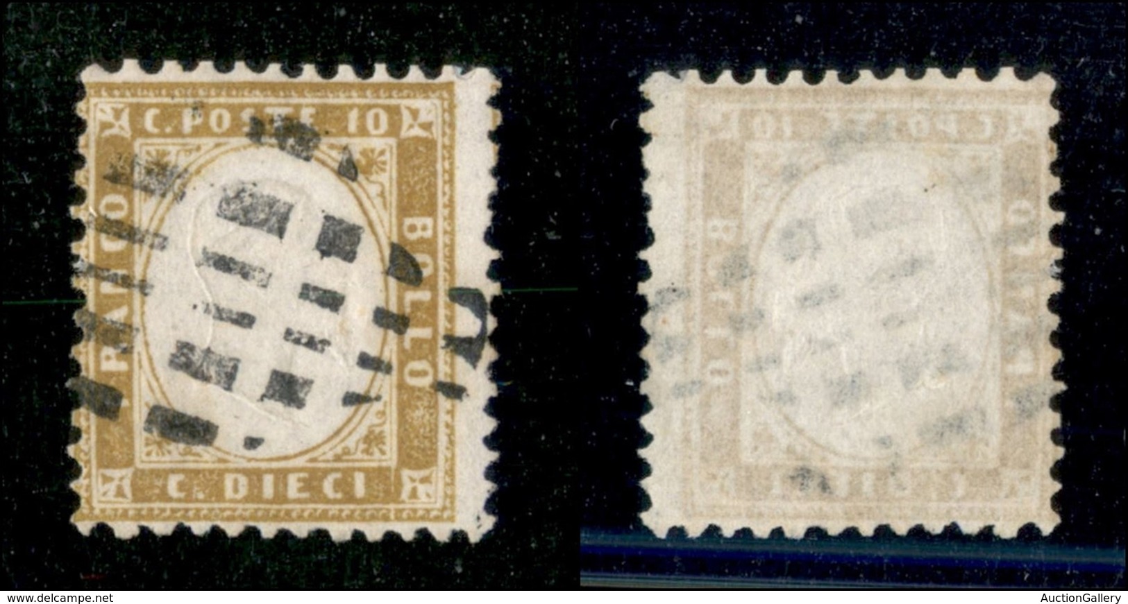 20460 REGNO D'ITALIA - VITTORIO EMANUELE II - 1862 - 10 Cent (1) Usato (700) - Andere & Zonder Classificatie