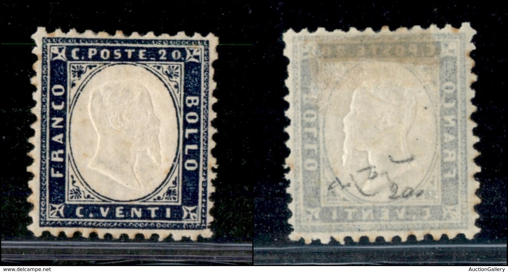 20470 REGNO D'ITALIA - VITTORIO EMANUELE II - 1862 - 20 Cent (2a) Nuovo Con Gomma - Ottima Centratura - Raybaudi (70+) - Autres & Non Classés