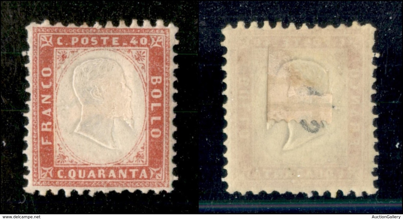 20483 REGNO D'ITALIA - VITTORIO EMANUELE II - 1862 - 40 Cent Rosa (3d) - Nuovo Con Gomma (280) - Autres & Non Classés