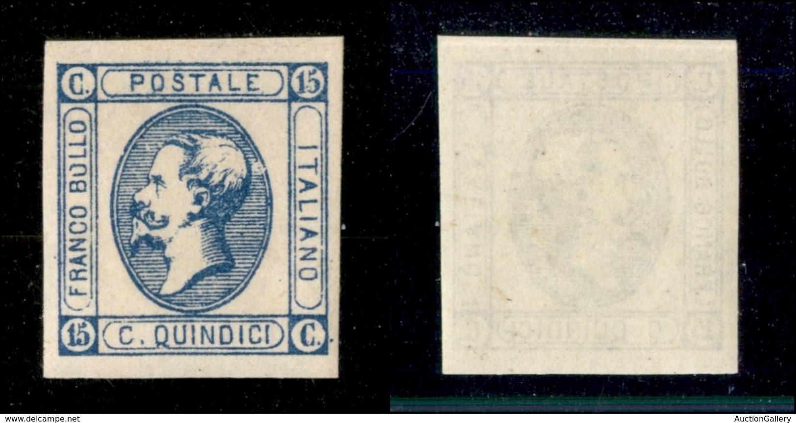 20519 REGNO D'ITALIA - VITTORIO EMANUELE II - 1863 - 15 Cent (13) - Gomma Integra (30) - Autres & Non Classés