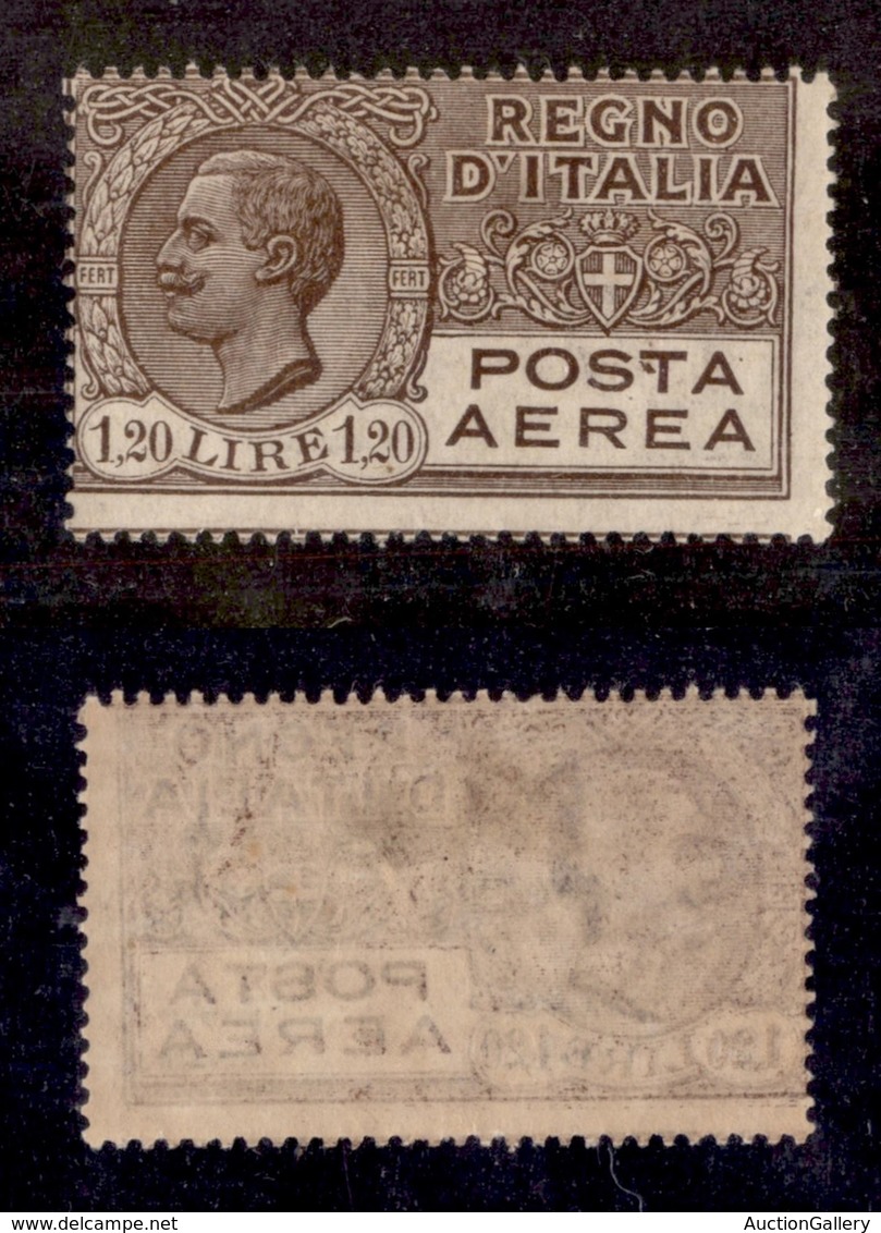 21164 REGNO D'ITALIA - POSTA AEREA - 1926 - 1,20 Lire Posta Aerea (5) - Gomma Integra (75) - Autres & Non Classés