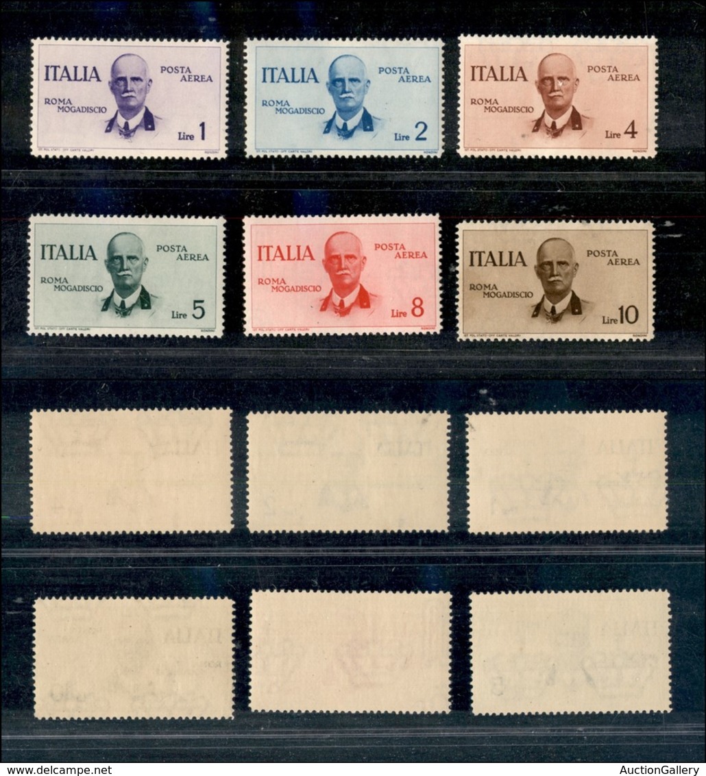 21176 REGNO D'ITALIA - POSTA AEREA - 1934 - Volo Roma Mogadiscio - Posta Aerea (83/88) - Serie Completa Di 6 Valori - Go - Autres & Non Classés