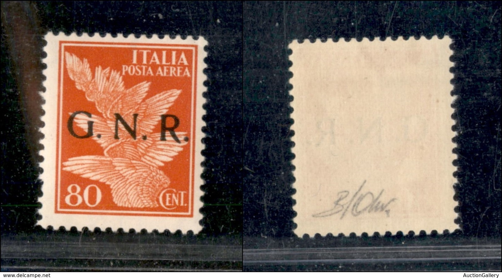 21483 REPUBBLICA SOCIALE - GNR VERONA - 1944 - 80 Cent Posta Aerea (120) - Gomma Integra (210) - Autres & Non Classés