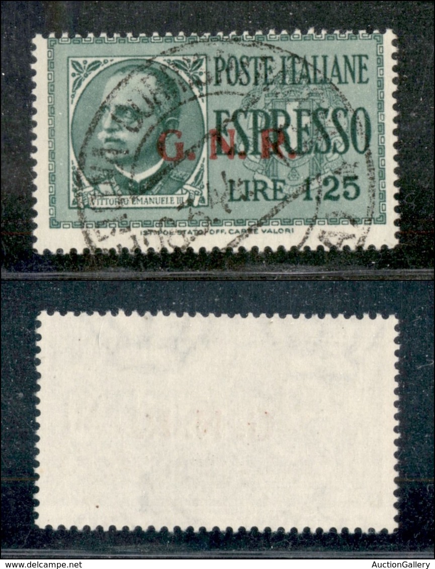 21490 REPUBBLICA SOCIALE - GNR VERONA - 1944 - 1,25 Lire (19-Espressi) - Autres & Non Classés