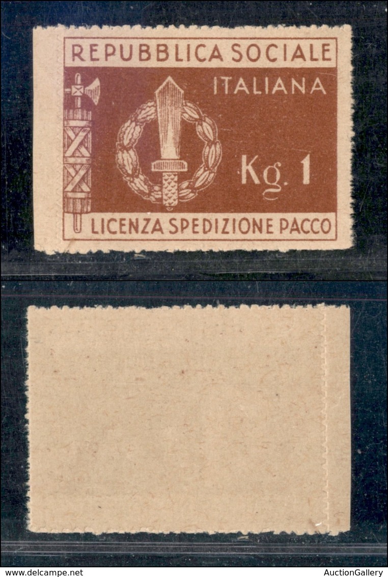 21572 REPUBBLICA SOCIALE - RSI - 1944 - 1Kg Franchigia Militare - Gomma Integra (125) - Autres & Non Classés