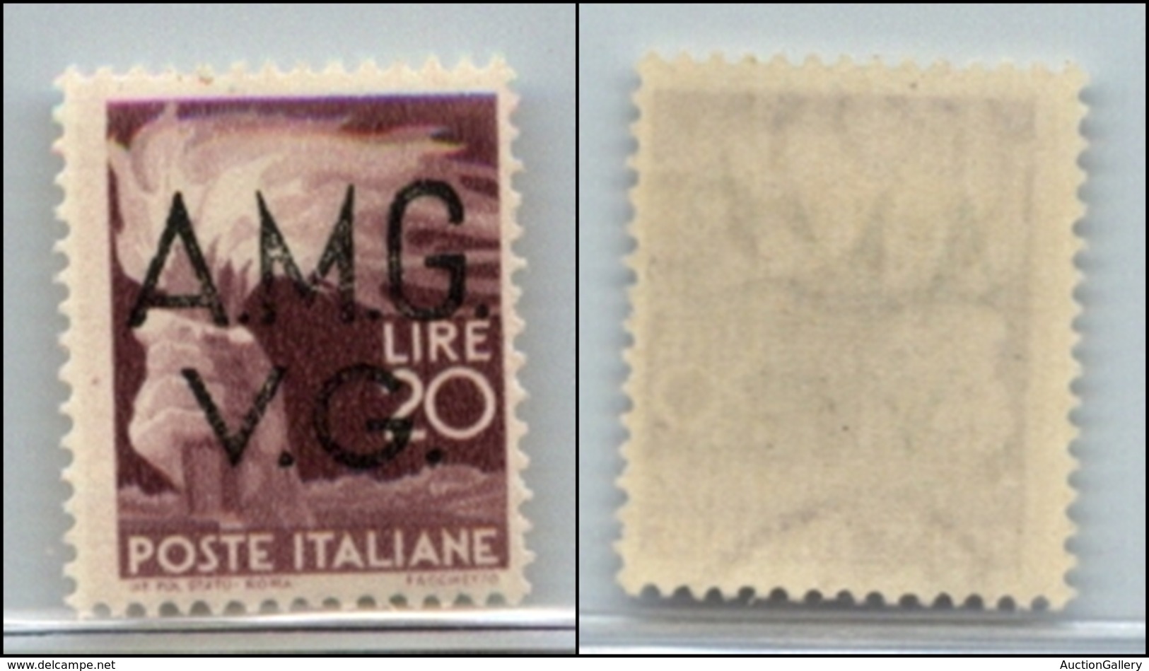 21603 TRIESTE - AMGVG - 1947 – 20 Lire (18) – Gomma Integra (70) - Andere & Zonder Classificatie