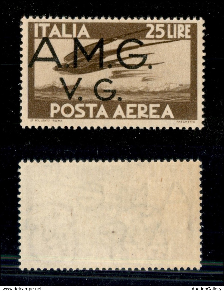 21620 TRIESTE - AMGVG - 25 Lire (7g – Aerea) Con Soprastampa A Sinistra – Gomma Integra (250) - Sonstige & Ohne Zuordnung